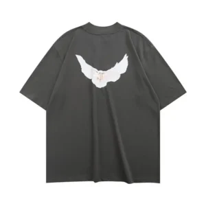 Kanye-YZY-GAP-T-Shirt-Dove-Of-Peace-Season-6-Oversized-black
