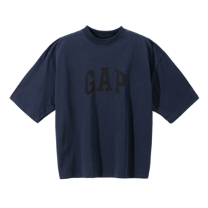 Yeezy-Gap-Engineered-by-Balenciaga-Dove-3-4-Sleeve-T-Shirt-–-Dark-Blue-1
