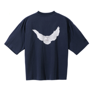 Yeezy-Gap-Engineered-by-Balenciaga-Dove-3-4-Sleeve-T-Shirt-–-Dark-Blue