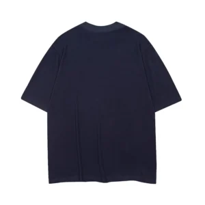 Yeezy-Gap-Engineered-by-Balenciaga-Logo-3-4-Sleeve-T-Shirt-–-Blue
