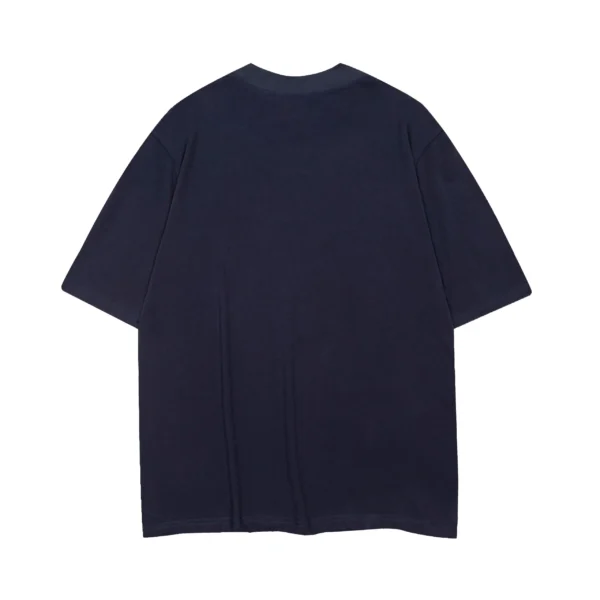 Yeezy-Gap-Engineered-by-Balenciaga-Logo-3-4-Sleeve-T-Shirt-–-Blue